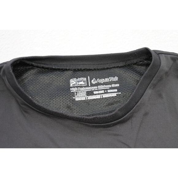 Pelagic Waterman Tee UVA Shirt Fishing Black 100% Nylon Graphic Mens Size Large - Picture 8 of 12